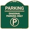 Signmission Parking Diagonal Parking W/ Parking Heavy-Gauge Aluminum Architectural Sign, 18" x 18", G-1818-23472 A-DES-G-1818-23472 - alternate 1